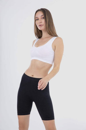 Soft ribbed bra