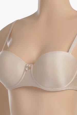 Padded bra with adjustable straps