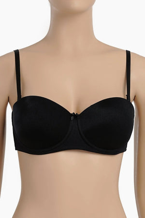 Padded bra with adjustable straps