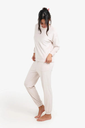 round neck pajama set