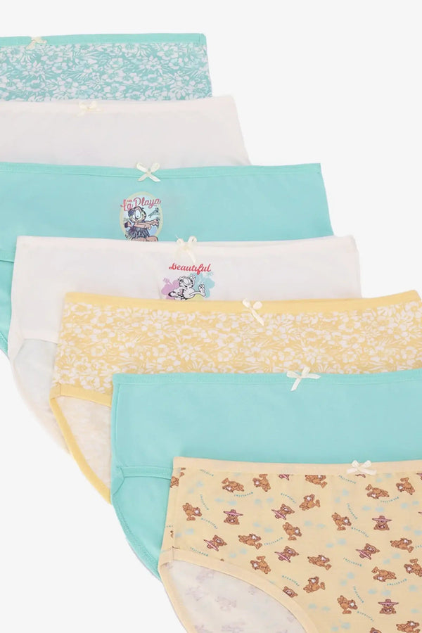 مجموعة من 7 سراويل داخلية للبنات