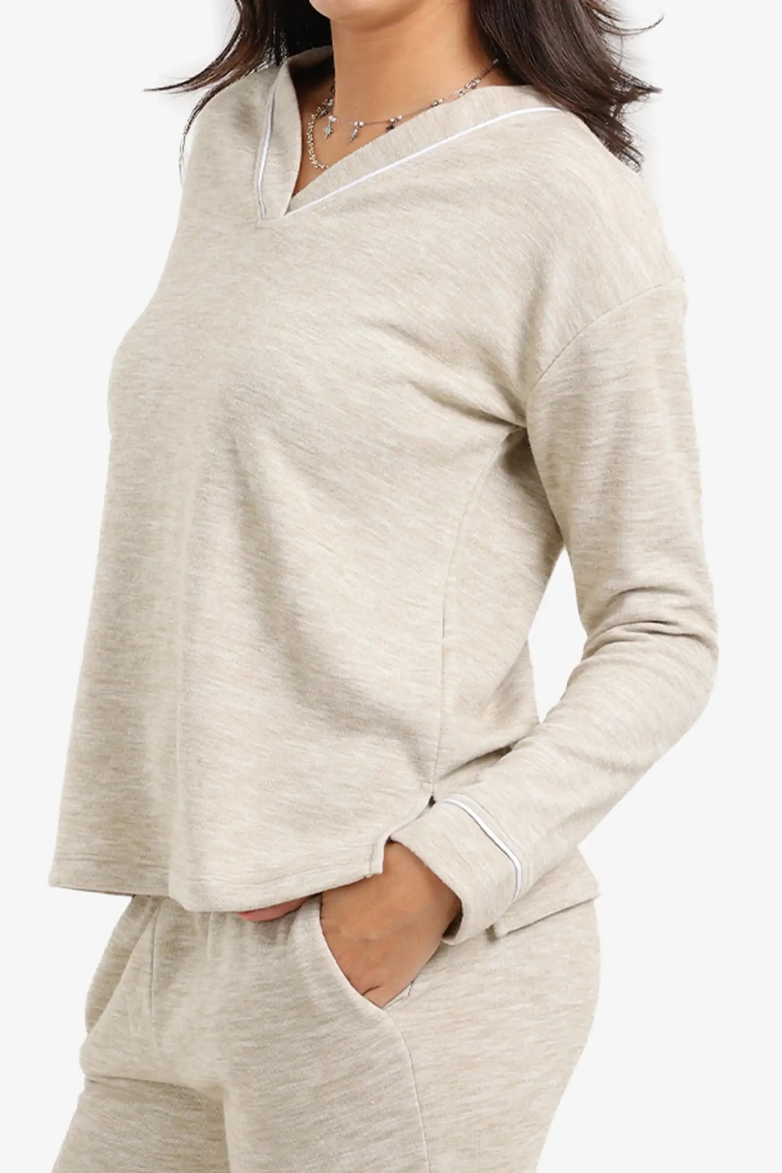 patterned pajama set