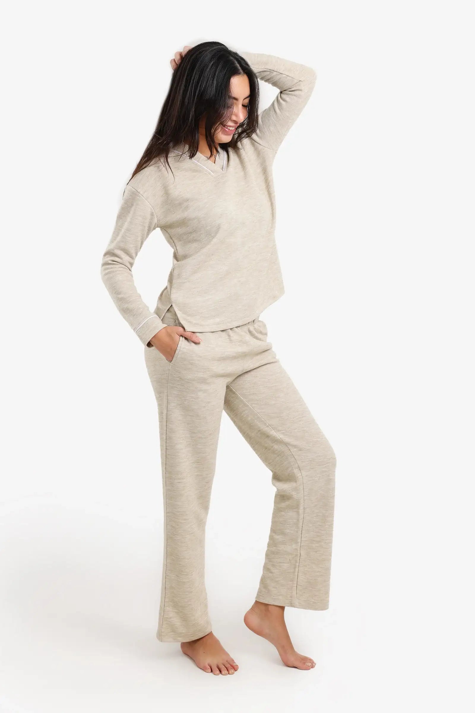 patterned pajama set