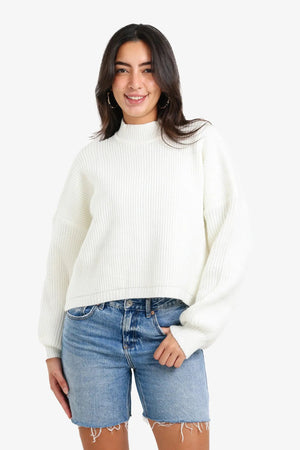 Off-the-shoulder sweater