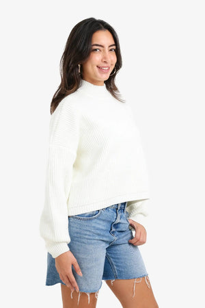 Off-the-shoulder sweater