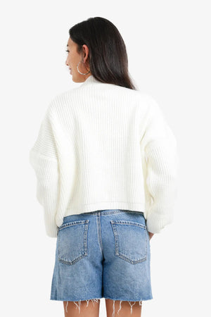 Off-the-shoulder sweater
