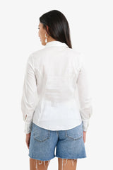 قميص ذو حافة غير متماثلة