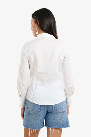 قميص ذو حافة غير متماثلة