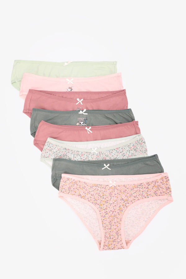 Set of 5 colorful bikini bottoms