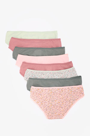 Set of 5 colorful bikini bottoms