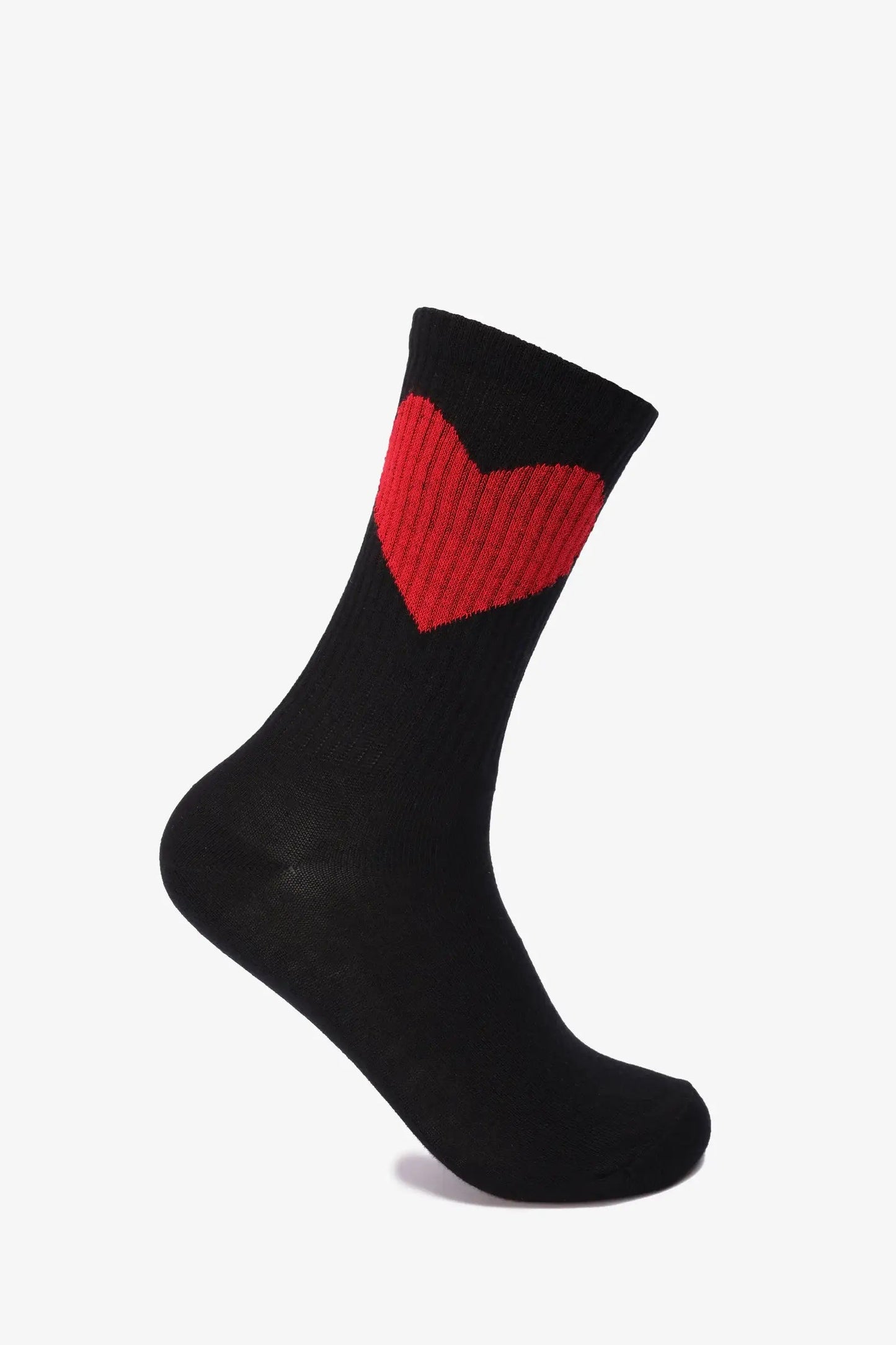 جوارب طويلة مضلعة على شكل قلب