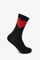 جوارب طويلة مضلعة على شكل قلب