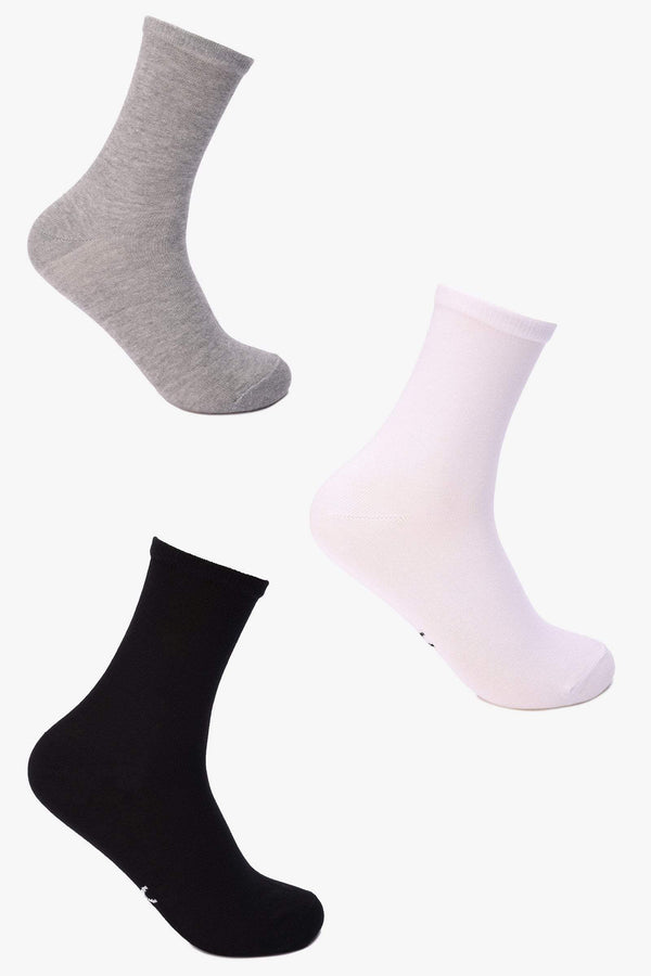 جوارب طويلة ملونة - 3 أزواج