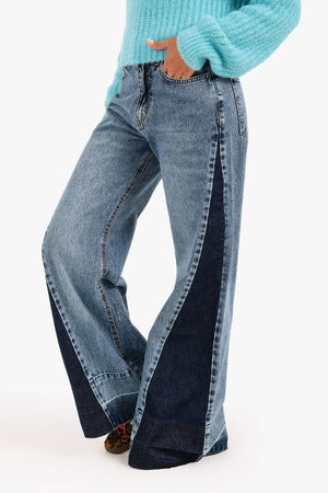 Two-tone jeans