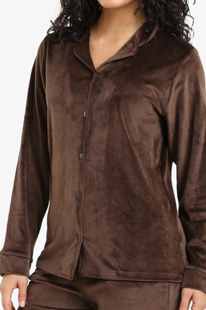 Classic velvet pajama set