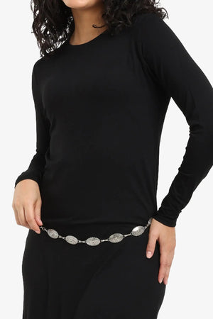 فستان محبوك طويل