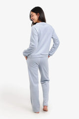 طقم بيجامة بنقوش منسوجة