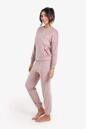 round neck pajama set