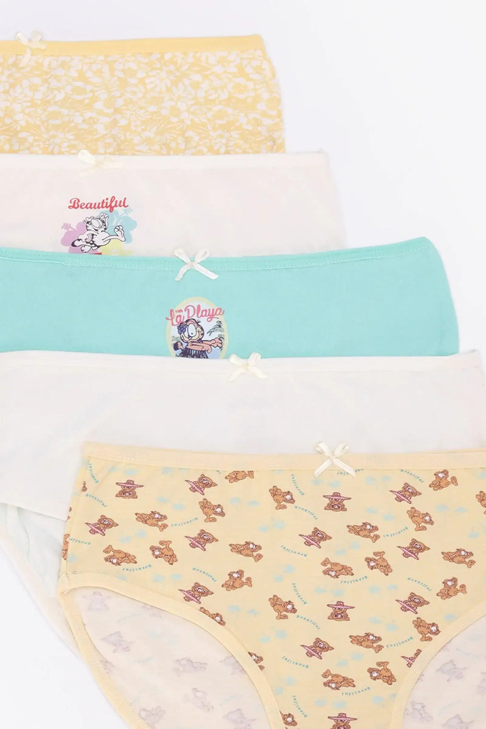 مجموعة من 5 سراويل داخلية للبنات