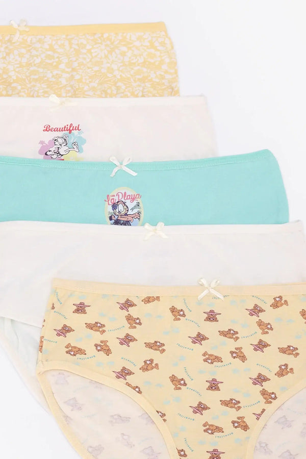 مجموعة من 5 سراويل داخلية للبنات