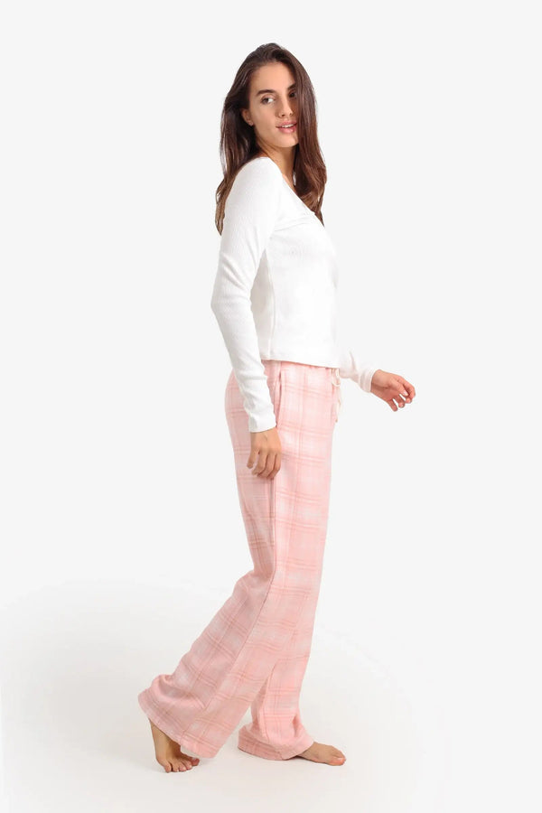 Henley neck pajama set