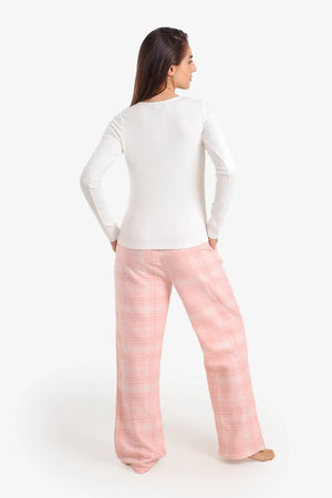 Henley neck pajama set