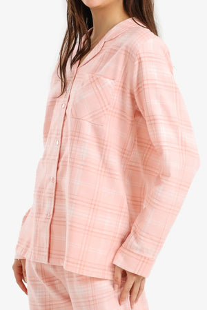 طقم بيجامة مريح منقوش