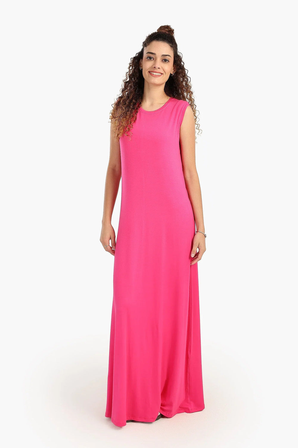 Sleeveless viscose dress