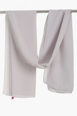 وشاح شيفون بنمط سادة - Carinasaudi.com