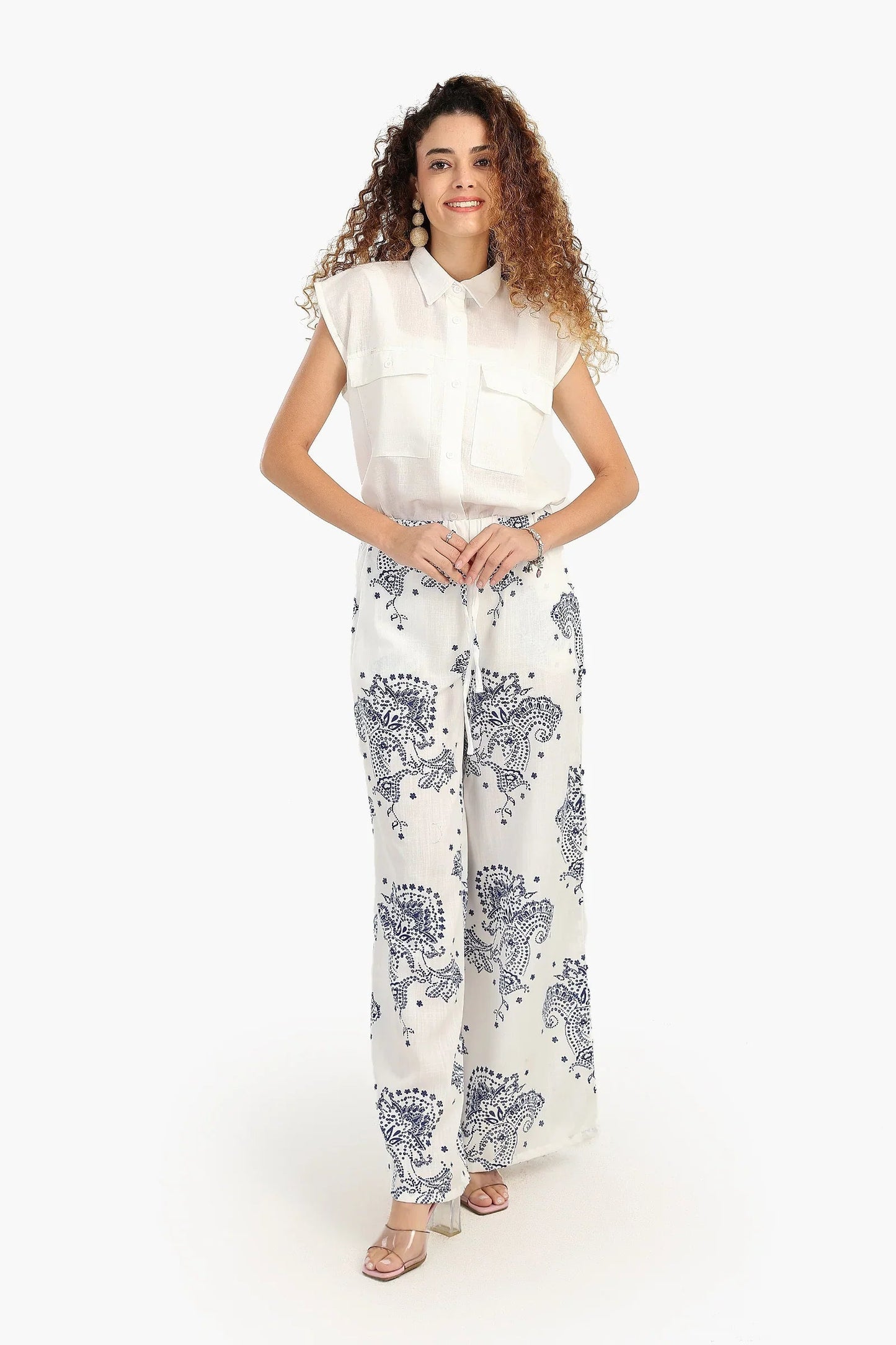 قميص بدون اكمام بجيوب امامية - Carinasaudi.com