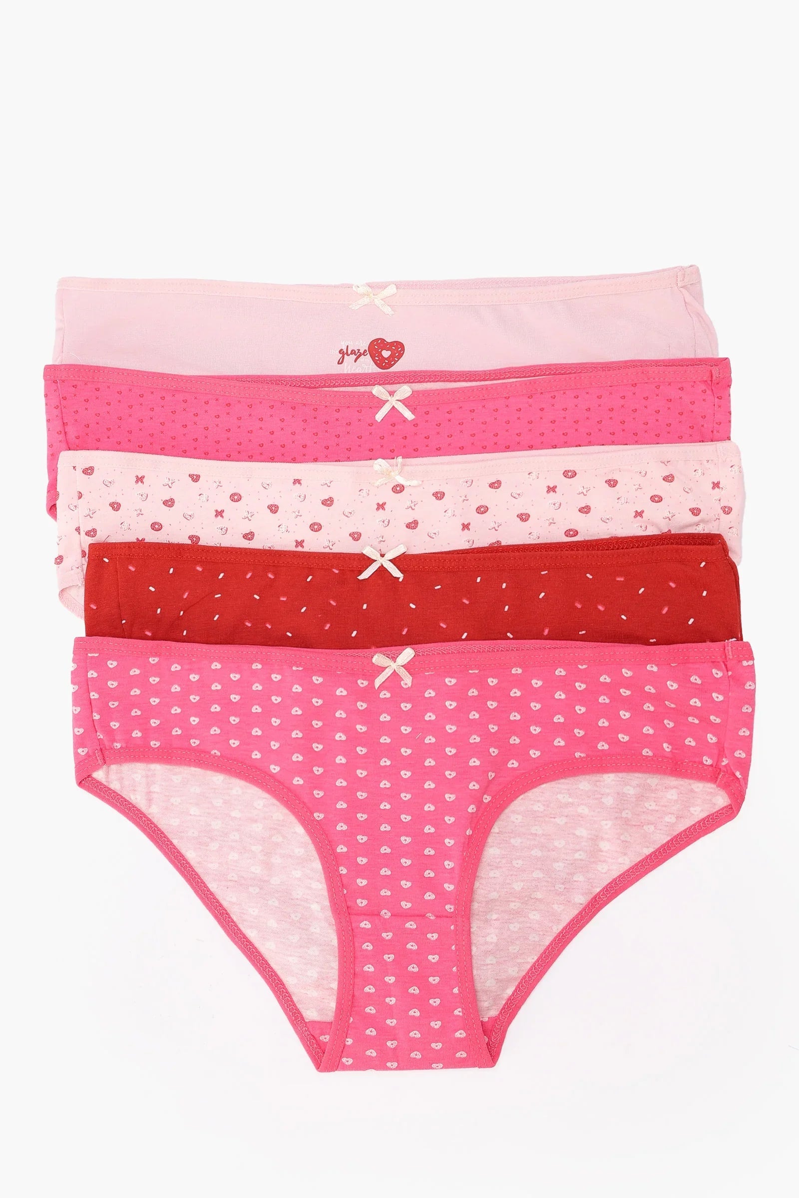 عبوة من ٥ سراويل داخلية بيكيني ملونة - Carinasaudi.com