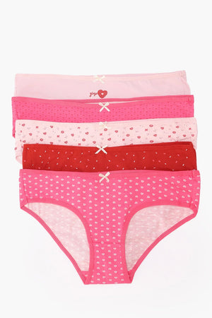 عبوة من ٥ سراويل داخلية بيكيني ملونة - Carinasaudi.com