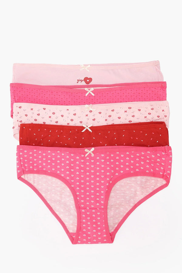 عبوة من ٥ سراويل داخلية بيكيني ملونة - Carinasaudi.com