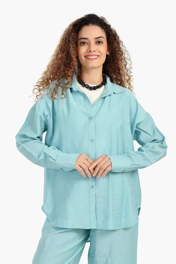 قميص مريح باكمام طويلة