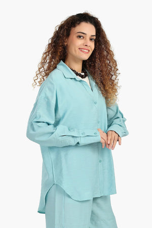 قميص مريح باكمام طويلة