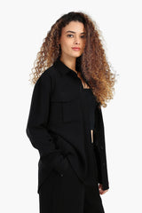 قميص باكمام طويلة و بجيوب امامية - Carinasaudi.com