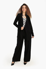 بنطال بخصر عالي و بقصة ساق واسعة - Carinasaudi.com