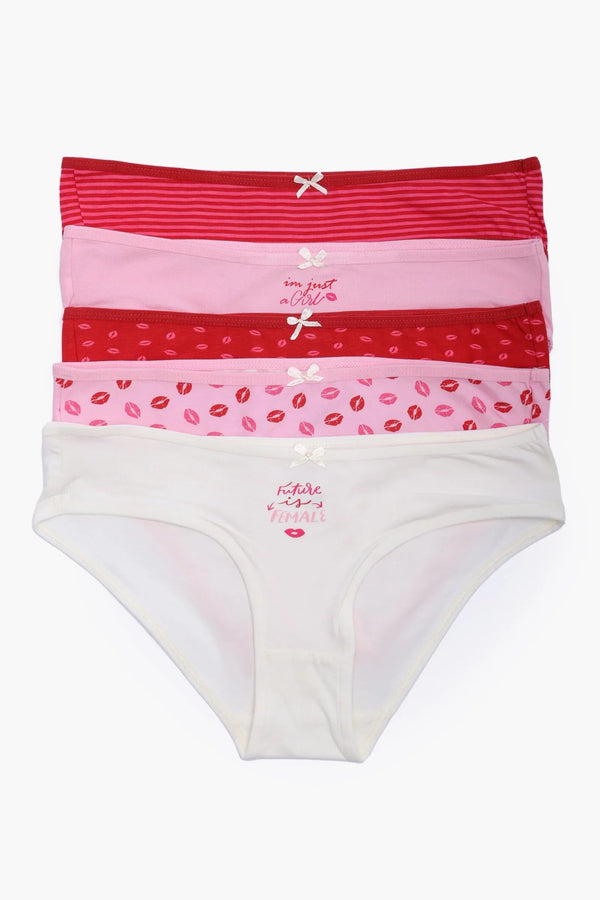عبوة من ٥ سراويل داخلية بيكيني ملونة - Carinasaudi.com