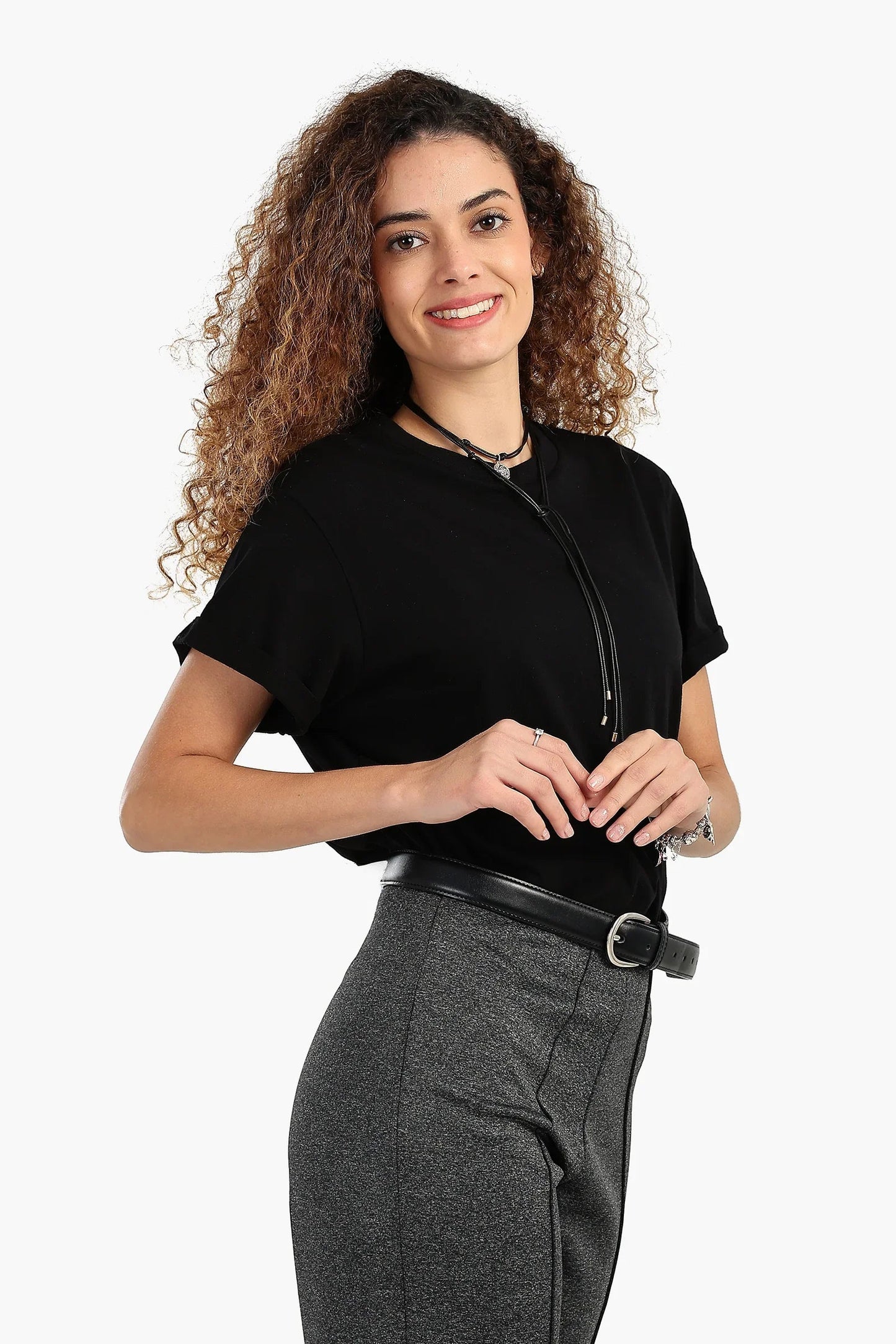 تي شيرت قطني باكمام قصيرة - Carinasaudi.com