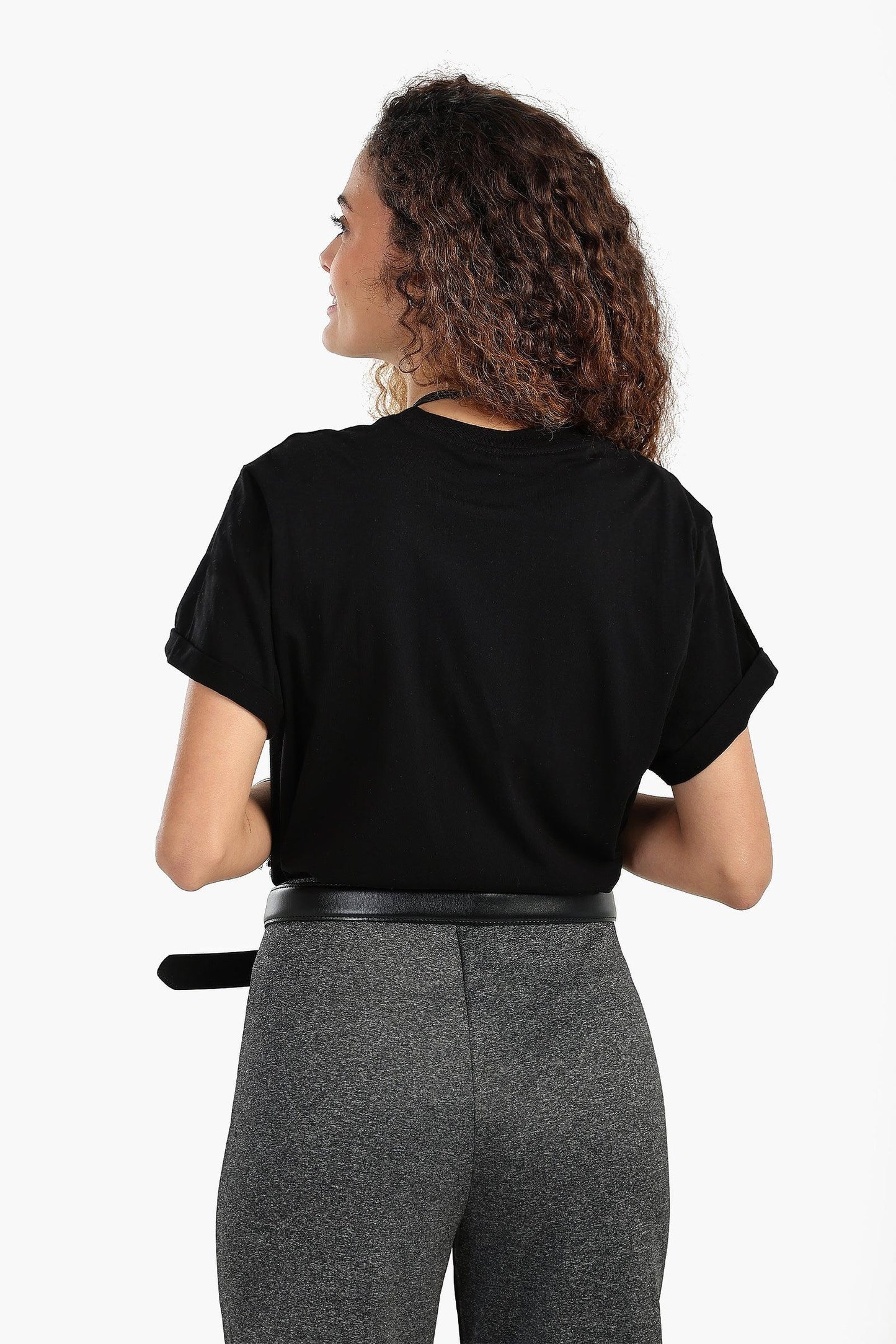 تي شيرت قطني باكمام قصيرة - Carinasaudi.com