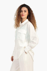 قميص باكمام طويلة و بجيوب امامية - Carinasaudi.com