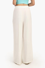 بنطال بخصر عالي و بقصة ساق واسعة - Carinasaudi.com