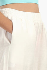 بنطال بخصر عالي و بقصة ساق واسعة - Carinasaudi.com