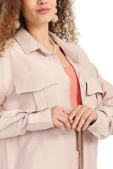 قميص باكمام طويلة و بجيوب امامية - Carinasaudi.com