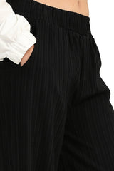 بنطال بخصر عالي و بقصة ساق واسعة - Carinasaudi.com