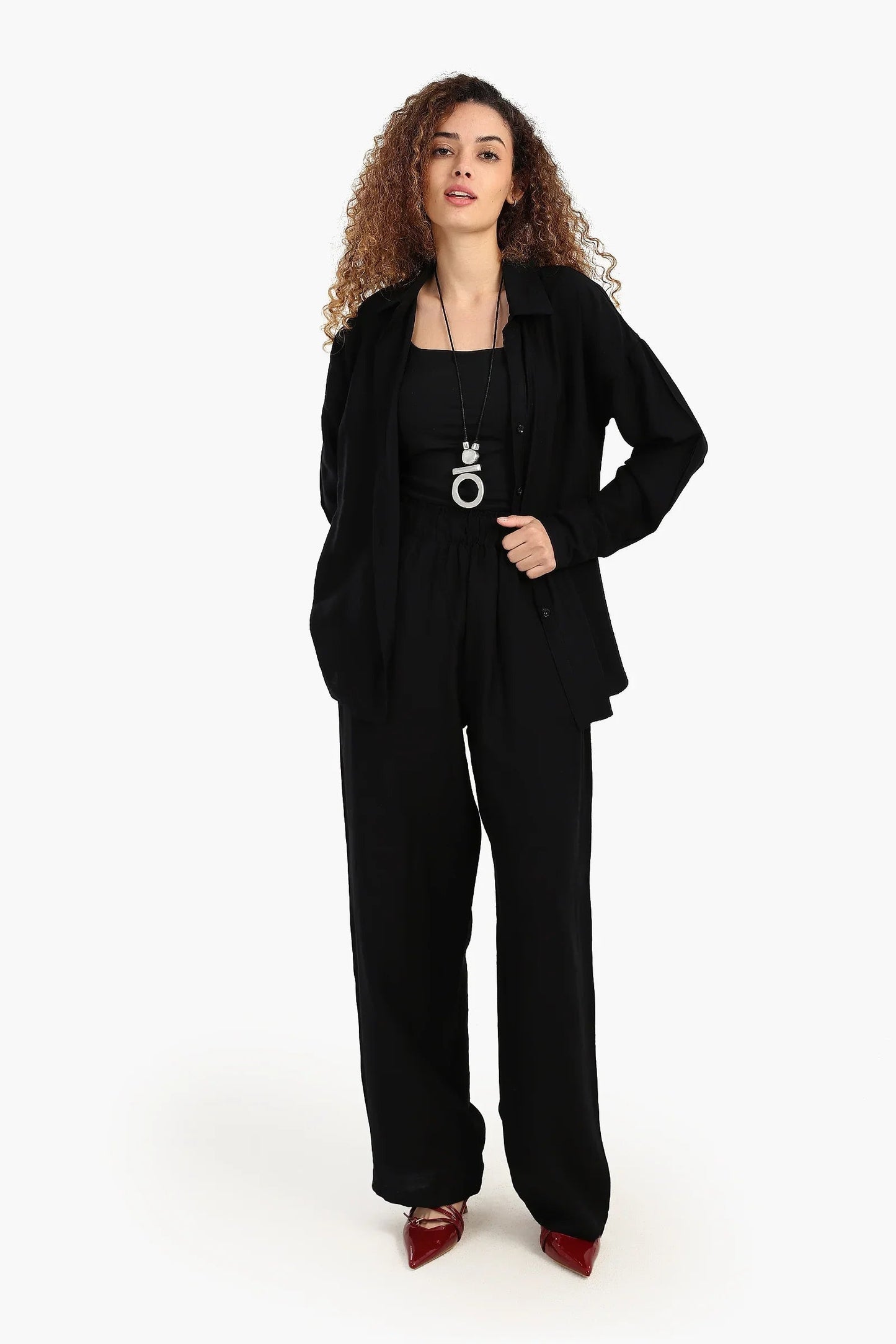 قميص مريح باكمام طويلة - Carinasaudi.com