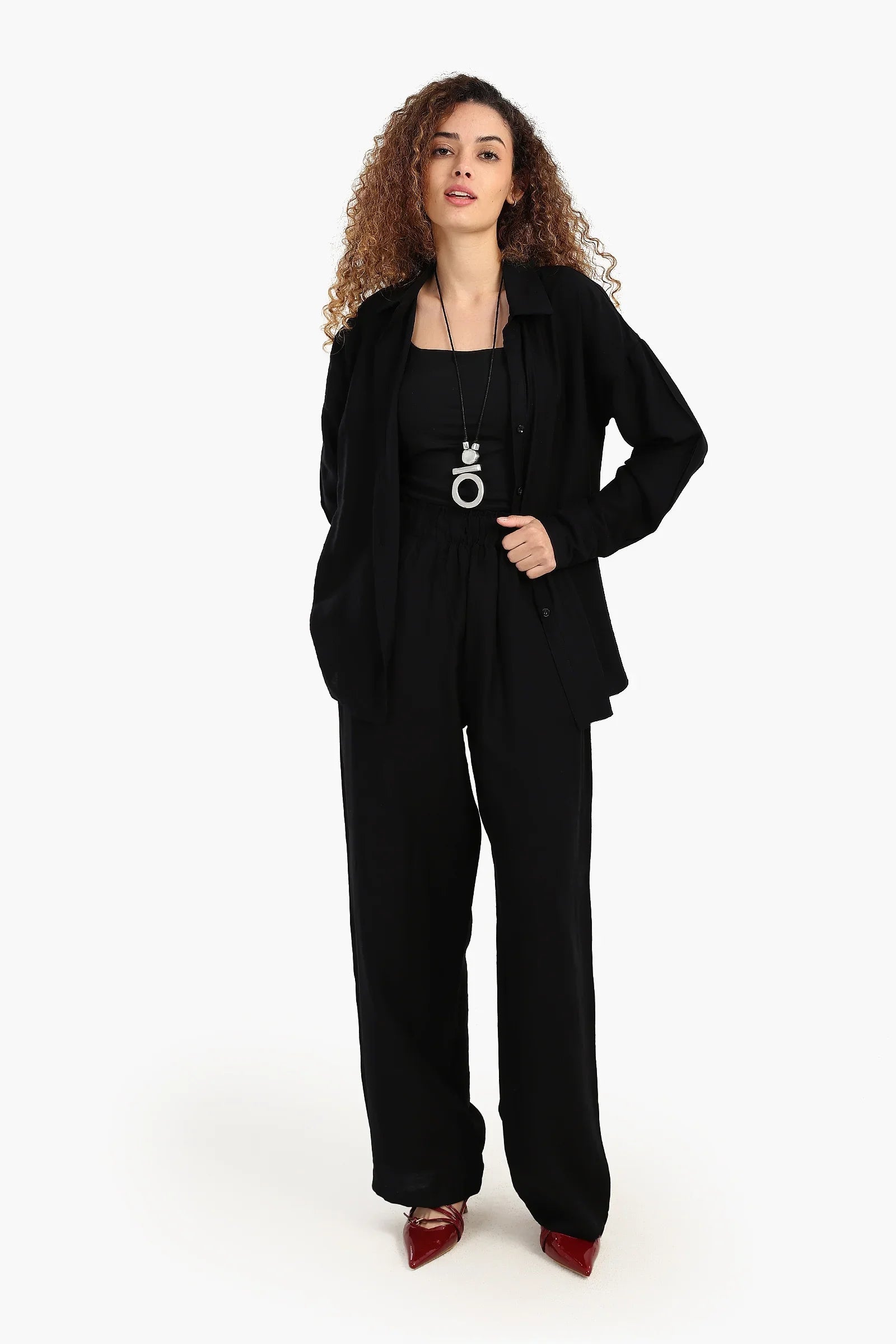 قميص مريح باكمام طويلة - Carinasaudi.com