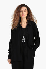 قميص مريح باكمام طويلة - Carinasaudi.com