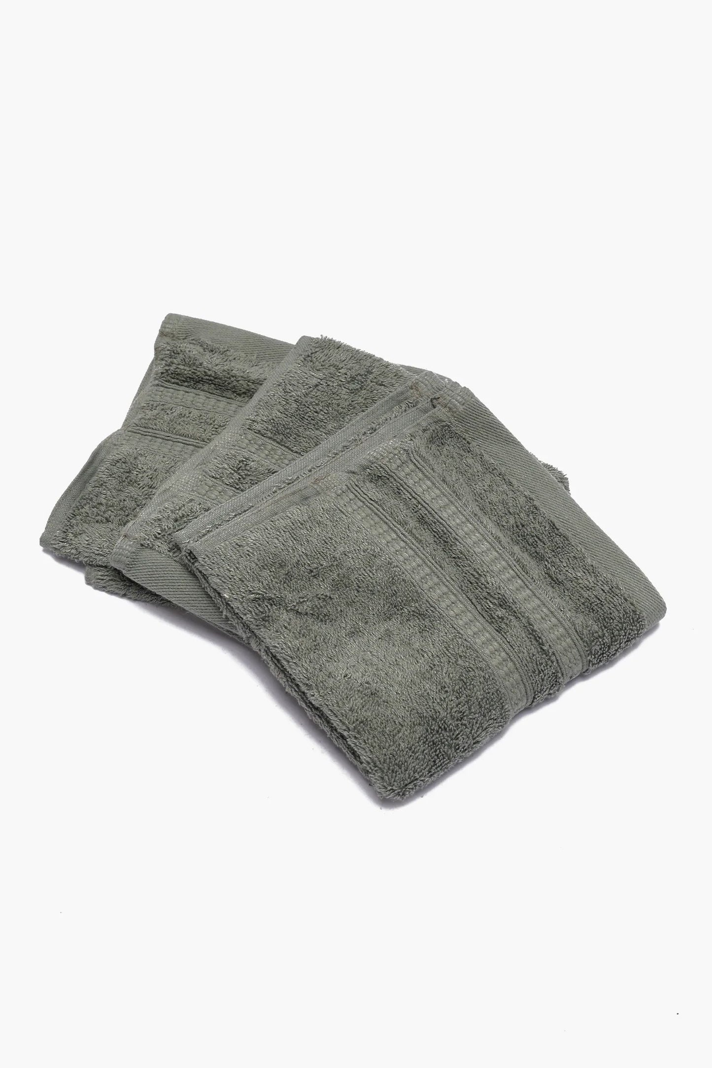 طقم مكون من ٣ مناشف قطنية 30*30 سم - Carinasaudi.com