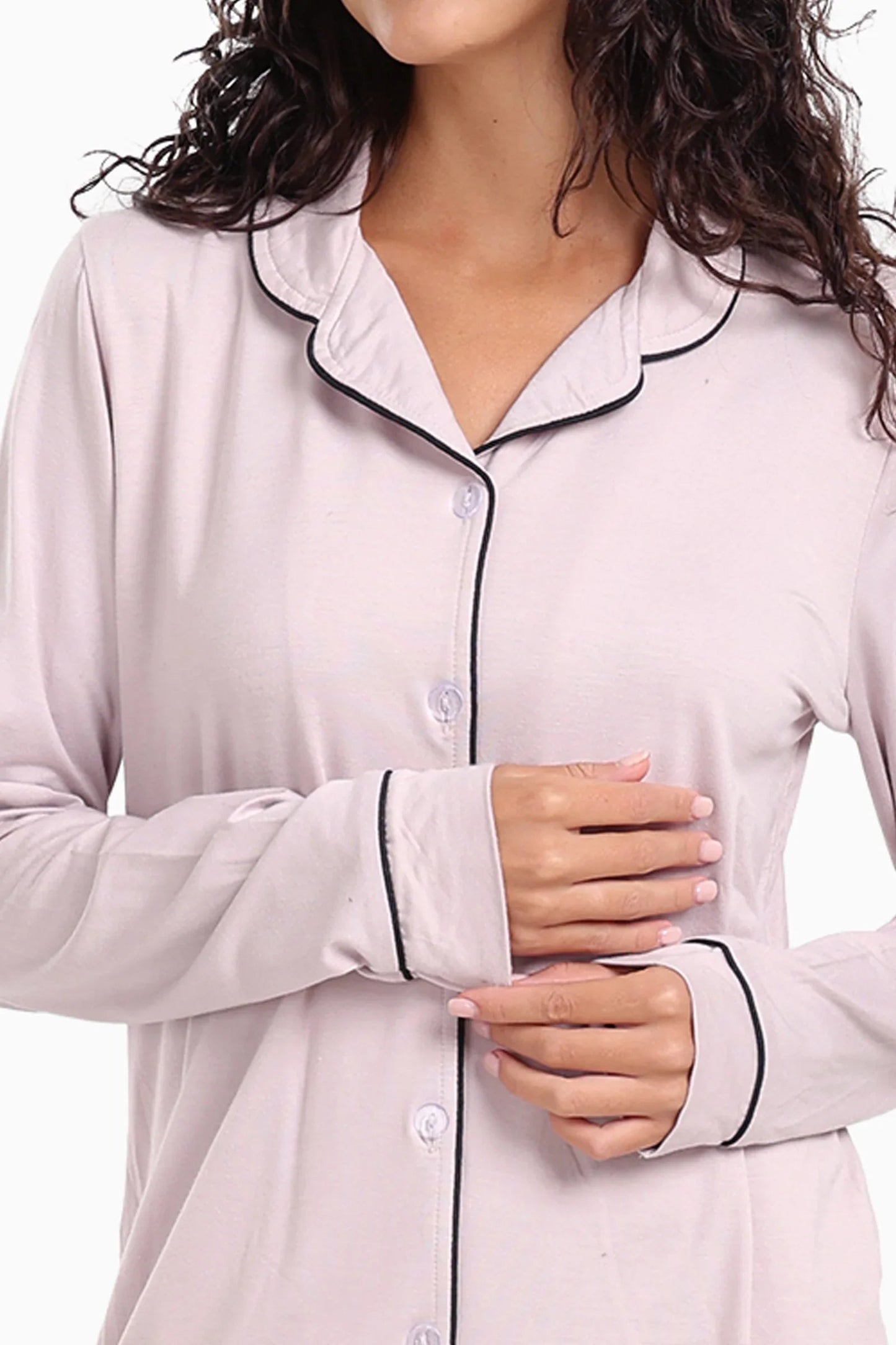 بيجاما فيسكوز باكمام طويلة - Carinasaudi.com